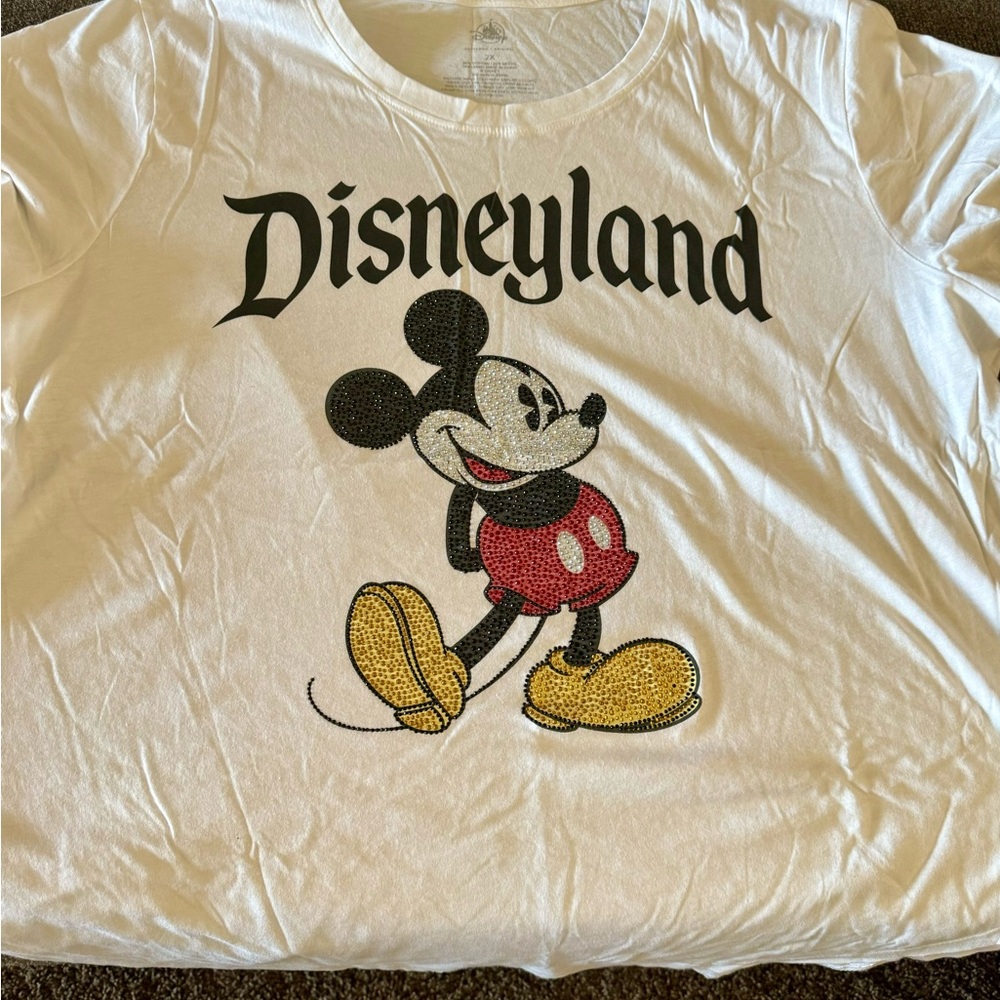 Disneyland parks Mickey woman’s tshirt with bling